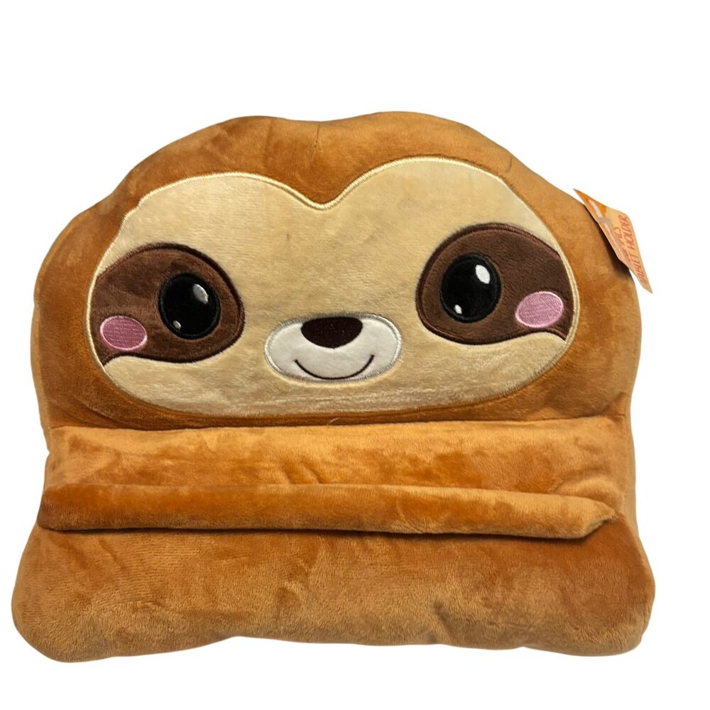 Toymazing Sloth Plush Tablet Holder Pillow Stand Kids iPad Phone Stand